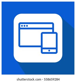 Responsive web vector icon
