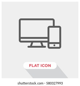 Responsive web vector icon