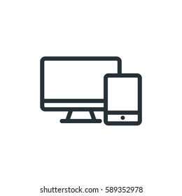 Responsive web vector icon