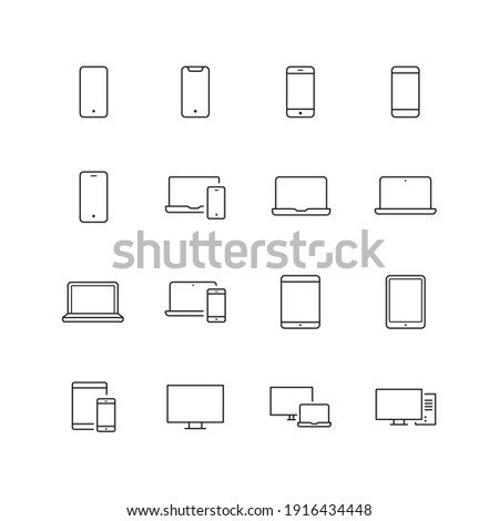 Responsive Webdesign Icon Set - Multiple Devices Vector - Website Symbols