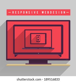 Responsive webdesign for muti device in vector file on multi screen