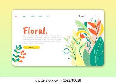 Sitio web o página de inicio de aplicación móvil para belleza, spa, bienestar, productos naturales, cosméticos, cuidados corporales. Conceptos de ilustración de vectores naturales para el desarrollo de sitios web y sitios web móviles.