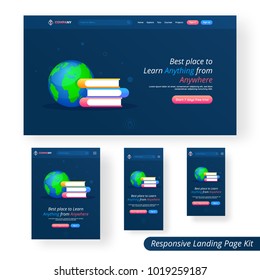 Responsive Website UI for Online Education.