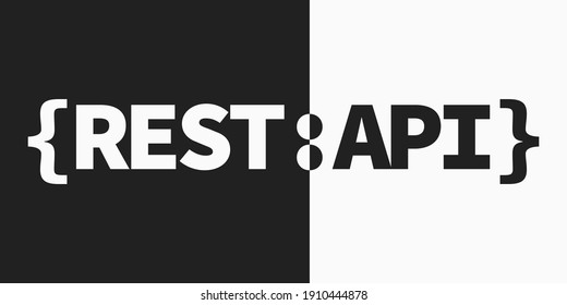 REST API Symbol, Representational State Transfer Emblem.