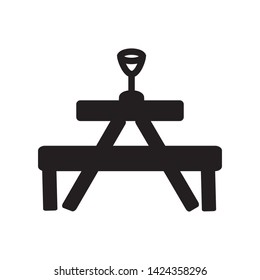 rest area icon vector illustration template