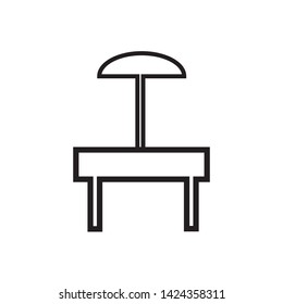 rest area icon vector illustration template