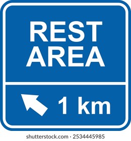 rest area sign vector illustration, Symbol for urban area, Professional icons  on white background