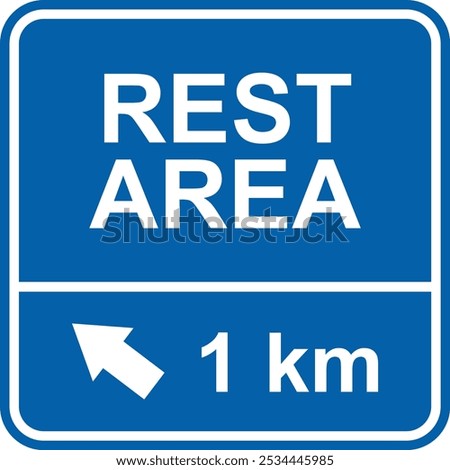 rest area sign vector illustration, Symbol for urban area, Professional icons  on white background