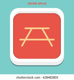 Rest area symbol for download. Vector icons for video, mobile apps, Web sites and print projects.