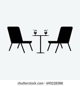 rest beach summer icon vector