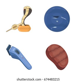 rest, business, ecology and other web icon in cartoon style. beef, pork, barbecue, icons in set collection.