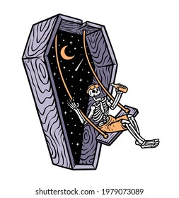 Rest in chill vector illustration