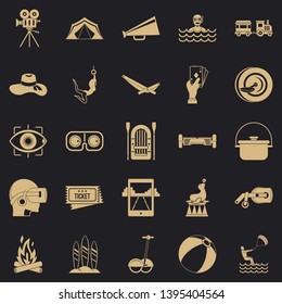 Rest in the city icons set. Simple set of 25 rest in the city vector icons for web for any design