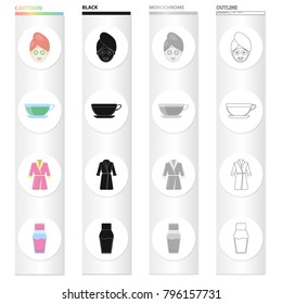 Rest, cosmetology, hygiene and other web icon in cartoon style.Bottle, shampoo, lotion, icons in set collection.