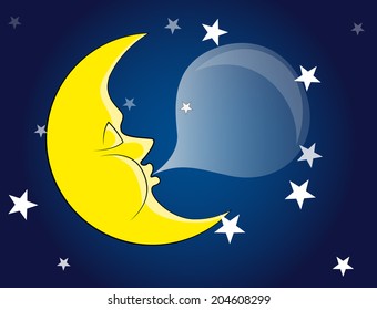 Rest Crescent Vector