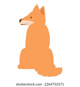 Rest dingo dog icon cartoon vector. Wild nature. Cute mammal