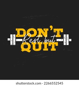 Premium Vector  Just don't quit inspirational and motivational