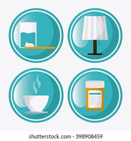 Rest icon design, vector illustration