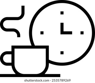 rest icon. Thin linear style design isolated on white background