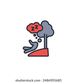 Rest icon. vector.Editable stroke.linear style sign for use web design,logo.Symbol illustration.