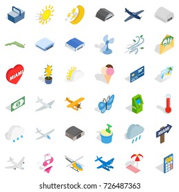 Rest icons set. Isometric style of 36 rest vector icons for web isolated on white background