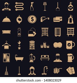 Rest icons set. Simple style of 36 rest vector icons for web for any design