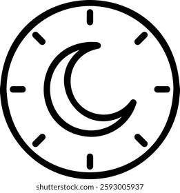 rest line icon illustration vector