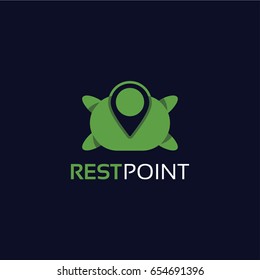 Rest Point Logo Template Design