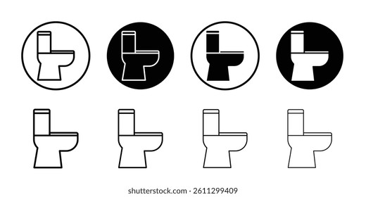 Rest room icon Flat illustration sign
