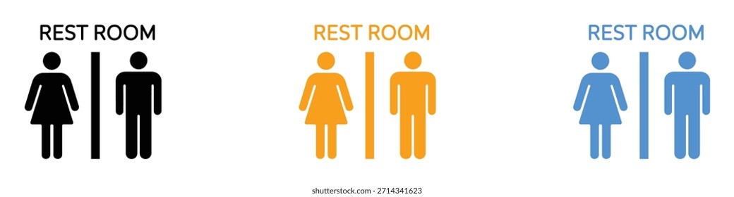 Vetor de ícone de sala de descanso. símbolo de identificação de instalação pública essencial. ilustração vetorial.