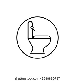 Rest room icon Vector logo set flat