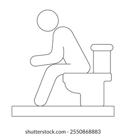 Rest Room Related Vector Line Icons. Contains such Icons as Family WC, Do not throw sign, Water tap and more. Editable Stroke. Pixel Perfect. Vector illustration flat style Eps 10. 