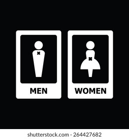 Rest room sign