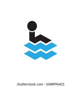 rest sign icon vector logo