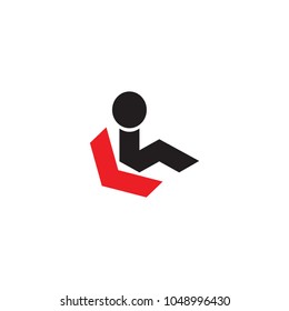 rest sign icon vector logo