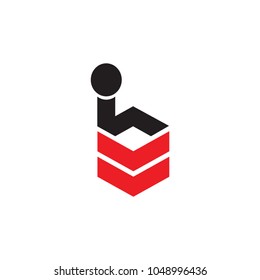 rest sign icon vector logo