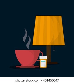 Rest and sleep design , vector illustration