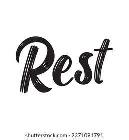 rest text on white background.