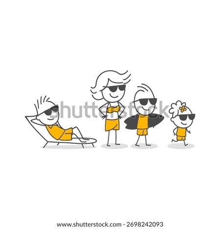 Rest Time Fun Hours Spent By Parents And Children In The Comfort Of The Beach Or Poolside.