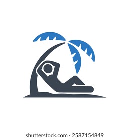 Rest Time Icon On White Background