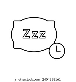 Rest Time Icon. Sleep Symbol.