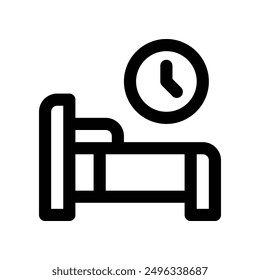 rest time icon. vector line icon for your website, mobile, presentation, and logo design.