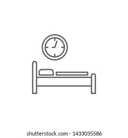 Rest time, time management icon. Element of time management icon. Thin line icon for website design and development, app development