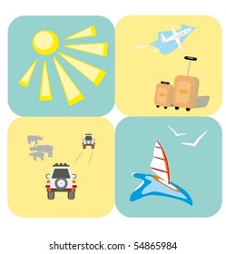 Rest and travel icons