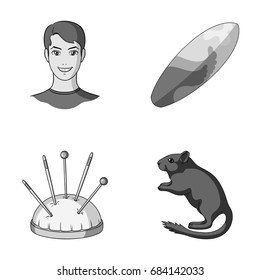 rest, travel, tourism and other monochrome icon in cartoon style., entertainment, salon, hairdresser, icons in set collection.