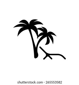 rest under a palm tree