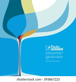 Restaraunt, bar cover for menu, abstract composition with wine glass