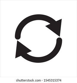 restart arrow refresh reload icon vector