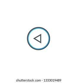 Restart icon design. Essential icon vector illustration design
