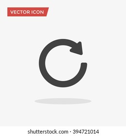 Restart Icon in trendy flat style isolated on grey background, for your web design, app, logo, UI. Vector illustration, EPS10.